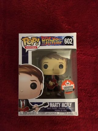 Funko Pop Marty Mcfly 602 Canadian 2018 Convention Exclusive Back To The Future