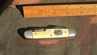1958 Imperial Boy Scout Folding Pocket Knife Five Function Pearl Scales Vintage