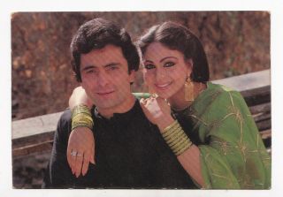 Rati Agnihotri & Rishi Kapoor Bollywood Postcard (royal Pc 385)