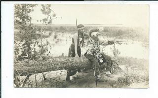 Cass Lake? Mn Minnesota Rppc Postcard Native American Chippewa India John Smith