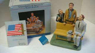 1982 Norman Rockwell Museum Figurine Freedom Of Speech Numbered