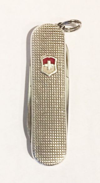 Victorinox Classic Barleycorn.  925 Sterling Silver Swiss Army Pocket Knife