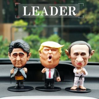 President Putin&donald Trump Shinzo Abe Figurine Model Doll Decor Collectible