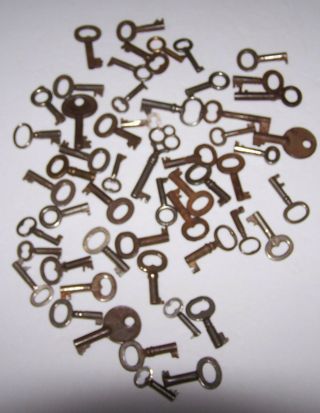 52 Antique - Vintage Hollow - Barrel Skeleton Keys.