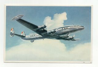 K.  L.  M.  Lockheed Constellation L 1049 G Royal Dutch Airlines Advertising