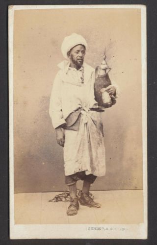 Cdv2308 Egyptian Victorian Carte De Visite: Tea Seller,  Schier & Schoefft,  Alexa