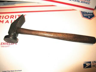 Antique Unknown Maker Cobblers Hammer W/hickory Handle Good Antique Cond.