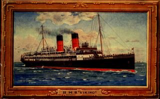 Ss Rms Viking Isle Of Man Steam Packet Company Steamship Ocean Liner 1920s