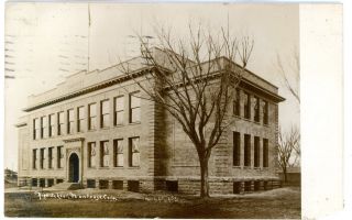 Montrose Colorado Co - High School Building - Sydney & Willis Rppc Postcard