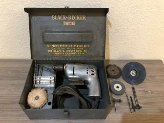 Vintage Black And Decker Electric Drill And Sander Kit