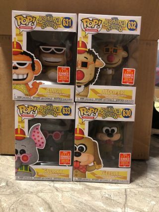 Funko Pop Banana Splits 4 Pack - Sdcc Shared Exclusive In Hand