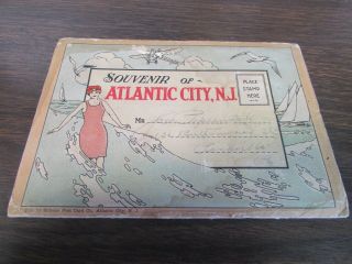 Souvenir Of Atlantic City Jersey - Souvenir Folder,  1940 