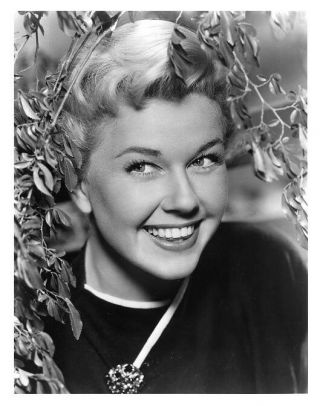 Doris Day - Closeup: 8x10 In.  B&w Glossy Photo