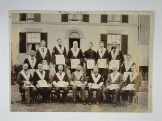 2 Photos Of Masons At Temple Lodge & Queen Victoria Jubilee 1897 St Pauls