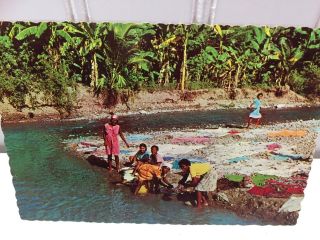 Vintage Postcard Wash Day Grenada Wi 22788