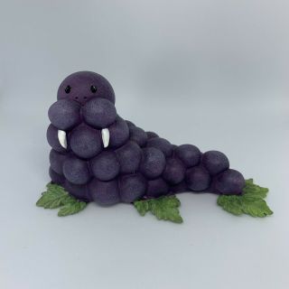 Enesco Home Grown Grape Purple Walrus Figurine 2