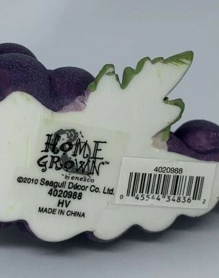 Enesco Home Grown Grape Purple Walrus Figurine 5