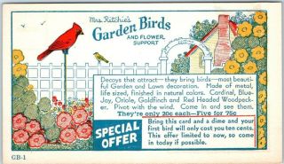 Vintage Advertising Postcard " Mrs.  Ritchie 