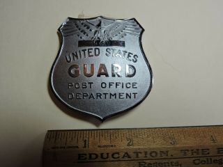 Rare Obsolete Us Post Office Department Guard United States Mail Badge 560 Tdbr