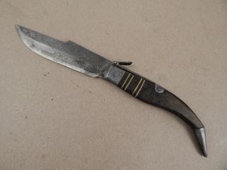 Vintage Navaja Folding Lockback Knife From Gibraltar