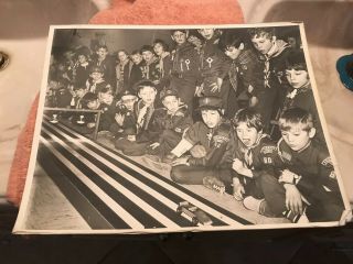Vintage Old Boy Scouts Picture 11” X 14”