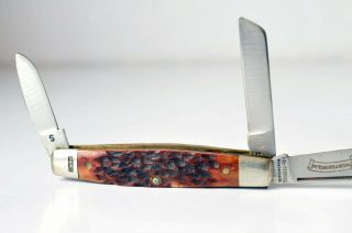 1980 Schrade Wostenholm I - XL 3 Blade Knife Sheffield England Rare 11084 6