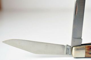 1980 Schrade Wostenholm I - XL 3 Blade Knife Sheffield England Rare 11084 8