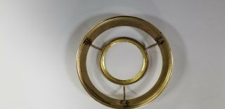 6 - 1/2 " Inch Brass Ring Shade Holder For Lamp 3 & 1/2 " Oil Or Electric?