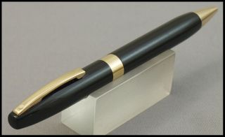 Vintage Sheaffer Very Thick Imperial Iv Or Pfm Ballpoint Pen Black And Gold