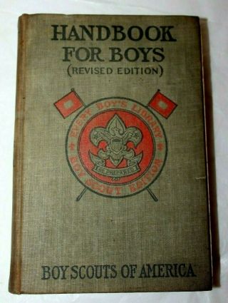 Antique Boy Scouts Of America Official Handbook For Boys (revised Edition) 1911