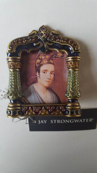 Jay Strongwater Enamel & Swarovski Crystals Mini Picture Frame Wt