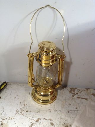 Vintage Solid Brass Oil Lamp Hurricane Ship Lantern Light Decorative