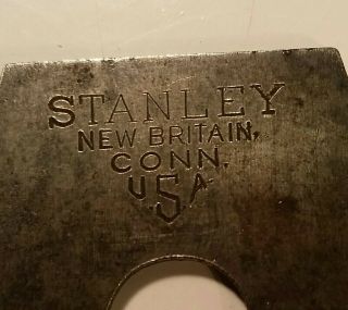 Vintage Stanley 1 5/8 " Plane Blade.  Fits No.  2,  2c.  Triangle Logo