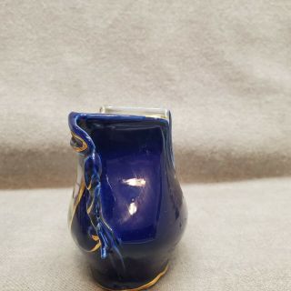 Antique Lewis & Clark Exposition Portland 1905 Vase Blue 2