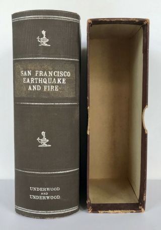Underwood Empty Box,  " San Francisco Earthquake & Fire " No Stereoviews