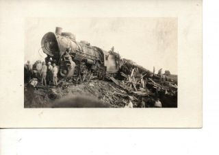 Rppc Railroad/train Accident Locomotive Wreck Disaster Mason City Ia 616