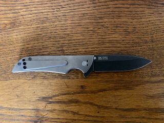 Kershaw Skyline With Flytanium Scales And Custom 3d Milled Titanium Pocket Clip