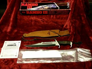 Gil Hibben Uc201 Rambo Iii Sylvester Stallone Bowie Knife W/sheath &  - Lnib