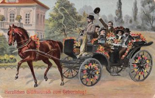 C21 - 5959,  Horse Carriage， Foreign.