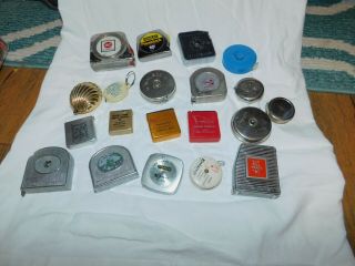 20 Vintage Mini Miniature Advertising & Other Tape Measure Measuring Tapes