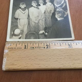 Vintage Photo Snapshot Boy Scouts Order of Arrow Calling Out Ceremony 1948 Boys 4