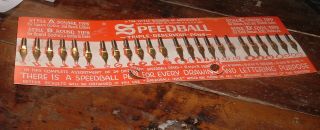 Vintage Full Store Countertop Display Speedball Pen Nibs Styles A B C D