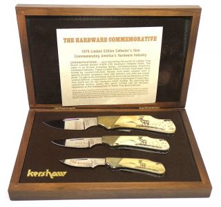 Kershaw Boker Tree 1979 Limited Edition The Hardware Commemorative 3 Knife Set