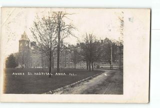 Anna Illinois Il Rppc Real Photo 1908 State Insane Hospital Annex