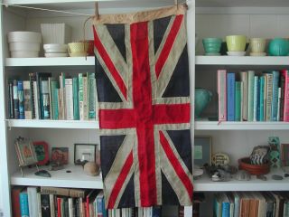 English British Flag Union Jack Made In England Antique? Rare Find
