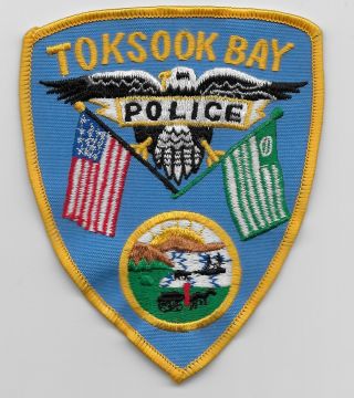 Rare Old Toksook Bay Police State Alaska Ak Patch