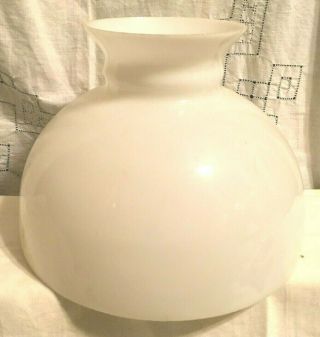 Extra Large Vintage/antique White Milk Glass Hurricane Lamp Shade