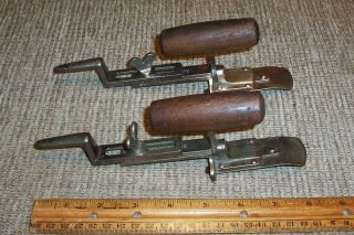 Set Of 2 Pat 1888 Stanley Clapboard Siding Gauges Old Antique Carpenter Tools