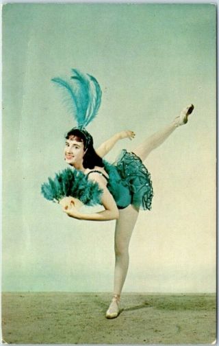 1950s York City Advertising Postcard " The Susanne Jeffrey Dance Studio "