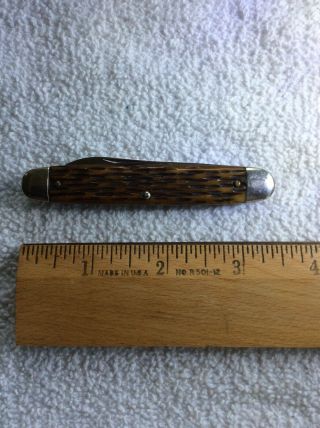 Vintage Schrade Cut Co Bovine Bone Whittler Pocket Knife
